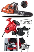 PROXTECH Attlas Bt 5550 Benzinli Ağaç Kesim Motoru 50 cm 55 cc ve Zincir Bileme Makinası - 2