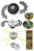 Craftex Motorlu Tırpan Universal Metal Başlık | Zincirli Tırpan Aparatı Başlığı Ot Çalı Biçme Seti - 1