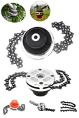 PROXTECH Motorlu Tırpan Universal Metal Başlık | Zincirli Tırpan Aparatı Başlığı Ot Çalı Biçme Seti - 1