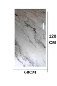 Alternatif Kaplama UV PVC Fırtına Mermer Desenli 1 Adet 60x120cm Ev Ofis Otel Duvar Kaplama Paneli thumbnail 2