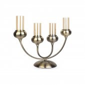 Acar Vilza 4lü Oval Cam Şamdan - 44 cm - TYU-009454/8 - 1