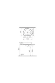 Vitra Outline 5991B403-0016 Asimetrik Lavabo, Clean, 56 Cm, Beyaz - 5