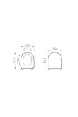 Vitra Sento 130-003R009 Klozet Kapağı, Yavaş Kapanır, Kolay Çıkabilir, Beyaz - 7