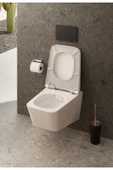 Vitra Equal 119-003R009 Ince Klozet Kapağı, Yavaş Kapanır, Kolay Çıkabilir, Beyaz - 3
