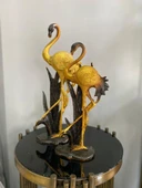 Flamingo Biblo 2 li Dekoratif Yapraklı Heykel Obje thumbnail 6