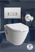 Vitra S50 Asma Klozet, Seti Beyaz 54 Cm (Gömme Rezervuar Dahil) - 1