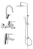 Artema Solid S Batarya Seti, Punto Plus 3S Tepe Duş Takımı A45739 - 1
