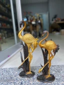 Flamingo Biblo 2 li Dekoratif Yapraklı Heykel Obje thumbnail 5