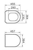 Vitra Universal Klozet Kapağı 110-003-009 Slim - Duroplast - Üstten Sıkmalı - Yavaş Kapanır - Metal - 6