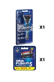 Gillette Fusion5 Proglide Yedek 4'lü Bıcak Fusion5 Proglide Flexball 1up Makine Babalar Günü Özel - 1