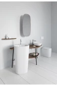 Vitra Plural 7812B401-0016 Üçgen Alçak Çanak Lavabo, Clean, 47 Cm, Mat Beyaz - 3