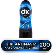 OKEY 2'İN1 AROMASIZ KAYGANLAŞTIRICI JEL 200 ML thumbnail 1