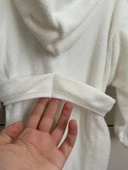 Çocuk Bornozu, Kapüşonlu UZAY Temalı , %100 Pamuklu Yüksek Su Emici Özelliği , OEKO-TEX Sertifikalı - 4