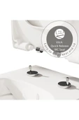 Vitra Sento 130-003R009 Klozet Kapağı, Yavaş Kapanır, Kolay Çıkabilir, Beyaz - 5