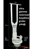 Vitra Gömme Rezervuar Boşaltma Grubu Yatağı Baskı Parçası - 2