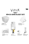 Vitra S50 Rim-Ex Asma Klozet Ve Yavaş Kapanır Kapak Seti - 1