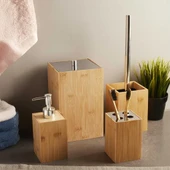Perotti 15701 Bamboo 4'Lü Kovalı Banyo Seti - 1