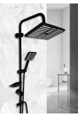 Ayasya Banyo Kaliteli Ve Modern Tasarımlı Siyah Robot Yağmur Duş Seti Lına thumbnail 1