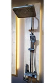 Visenza Piyano Bataryalı Tepe Duş Sistemi 110 Cm Boru - 4