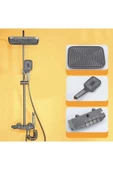 Fleko Gri Piyano Duş Seti Banyo Dekor Banyo Duş Seti Antrasit Duş Seti - 2