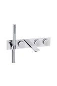 Vitra Memoria A4231757 Ankastre Banyo Bataryası 3 Yollu - Krom Beyaz - 1