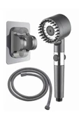 Yuen Duş Başlığı 3 Farklı Mod Masajlı Duş Başlılığı Silikon Hortum Ve Tutacak Set Şeklinde thumbnail 1