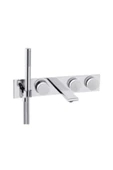 Vitra Memoria A4231757 Ankastre Banyo Bataryası 3 Yollu - Krom Beyaz - 5