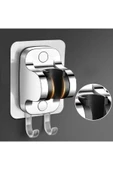 Keyfi Sepet Yapışkanlı Duş Başlığı Tutucu , Ayarlanabilir Su Geçirmez Yapışkanlı Mafsal Chrome - 3