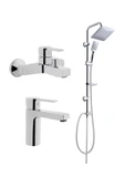 Artema Fold S Lavabo+ Eviye + Banyo Bataryası + Duxxa Trend Tepe Duş Seti - 1