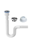 Özbest Lavabo Sifon Seti (Lavabo Sifonu Lavabo Yüzüğü Adaptör Conta) - 1