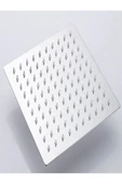 Bym Yapı Tepe Duş Başlığı Kare 25 * 25 Paslanmaz Inox 304 Çelik Metal Kireç Önleyici - 3