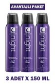 Caldion Night Deodorant Erkek 150 ml 3 Adet - 1