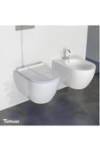 Turkuaz City Kanalsız Asma Klozet Set002008, City Yavaş Kapak - 1