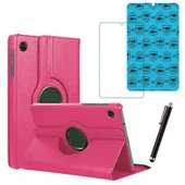 Samsung Galaxy Tab A9 X110 Uyumlu Tablet Kılıfı Cam Ekran Koruyucu Kalem Set - 4