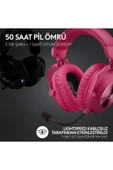 Logitech G Pro X 2 Lightspeed Pembe 7.1 Kablolu/Kablosuz Kulak Üstü Oyuncu Kulaklığı Teşhir - 3