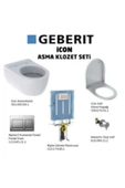Geberit Icon Alpha15 Soft Asma Klozet Seti - Parlak Krom - 2