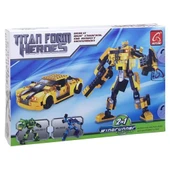 Ausini Titan Form Heroes 244 Parça 2 in 1 Araca Dönüşen Sarı Robot - 1