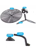 Ventus 30" İnc (75 cm) Sanayi Tipi Duvar Vantilatörü 200W Güç Uzaktan Kumandalı Yüksek Performanslı Fan - 8