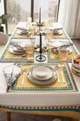 Safran Luxe, Duck Keten 6'lı Amerikan Servis, Supla, Kaymaz 40x50cm - 5