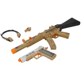 4310 Hero Combat Sesli ve Işıklı Askeri Silah Seti -Sunman - 6