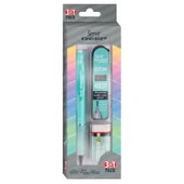 Serve Deep Pastel Mekanik Versatil Uçlu Kalem Uç-Silgi 3 lü Okul Seti 0.7 - 6