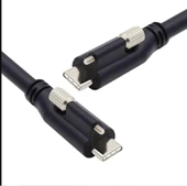 USB 3.1 Type-C to USB Type-C Kilitli Veri Güç Kablosu 3 metre thumbnail 5