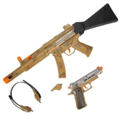 4310 Hero Combat Sesli ve Işıklı Askeri Silah Seti -Sunman - 5