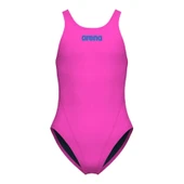 Arena Team Swimsuit Swim Tech Solid Çocuk Pembe Yüzücü Mayosu 004764908 - 3