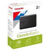 Toshiba Canvio Basics 2TB 2.5" USB3.2 G1 Siyah HDTB520EK3AA Harici HardDisk thumbnail 1