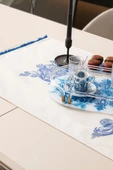 Duck Keten Runner, Azure Blue Premium Serisi, 45x140 - 3
