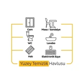 Sleepy Easy Clean Arap Sabunu Katkılı Yüzey Temizlik Havlusu 3X100 (300 Yaprak) thumbnail 3