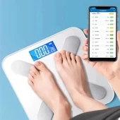 DİJİTAL BANYO BASKÜL KİLO TARTI BLUETOOTH UYGULAMA DESTEKLİ TERAZİ - 2