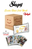 Sleepy Sensitive Islak Mendil 25x32 (800 yaprak) ve Sticker Seti 32 Sayfa - 1
