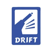 Drift Araba Sticker 17x17 Cm Mavi - 1